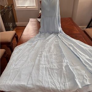 Azazie Light Blue Prom Dress